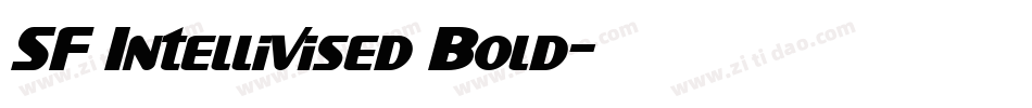 SF Intellivised Bold字体转换
